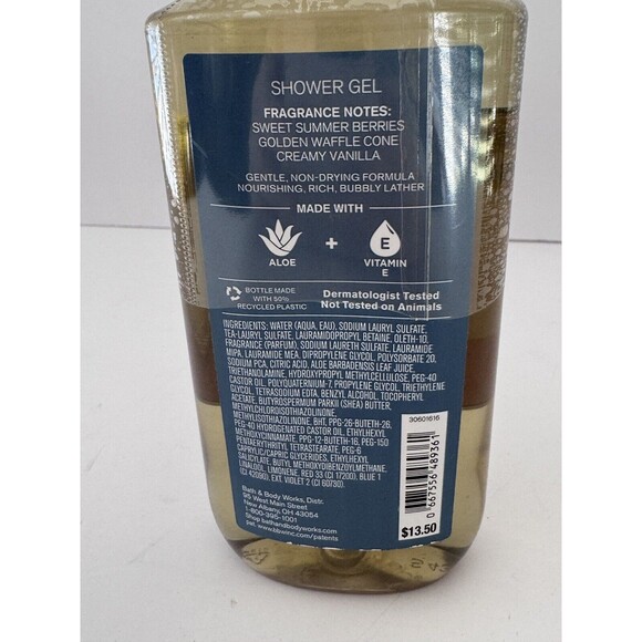 Bath & Body Works Berry Waffle Cone Shower Gel NEW SEALED Discontinued 10fl oz - Picture 3 of 3
